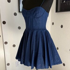 Alice + Olivia Navy Mini Dress, size - 2, new with tag
